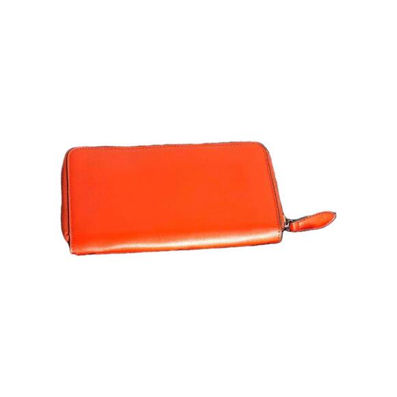 LOULU BIFOLD ZIPPER POCKET RED LEATHER WALLET - Picture 3 of 5